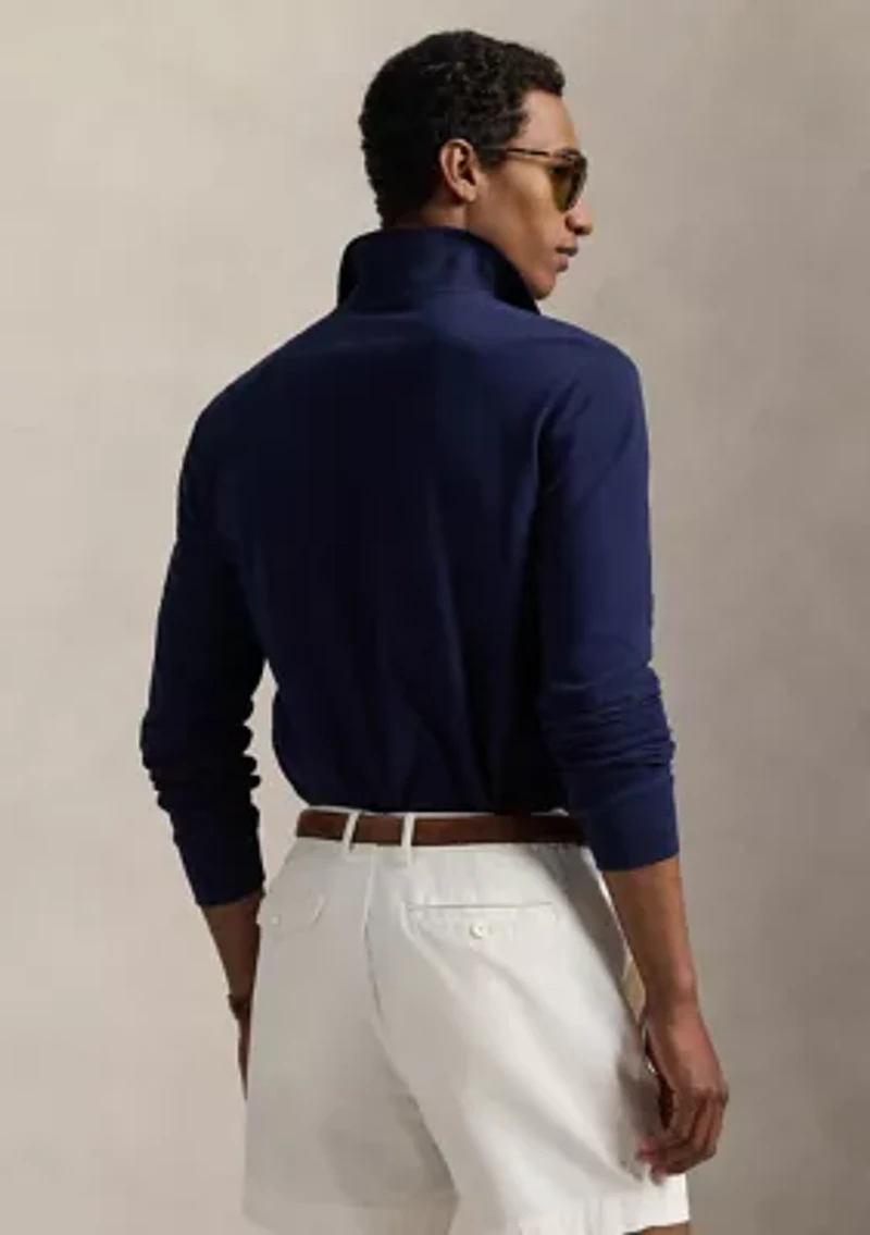 Classic Fit Stretch Mesh Polo Shirt