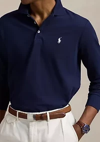 Classic Fit Stretch Mesh Polo Shirt