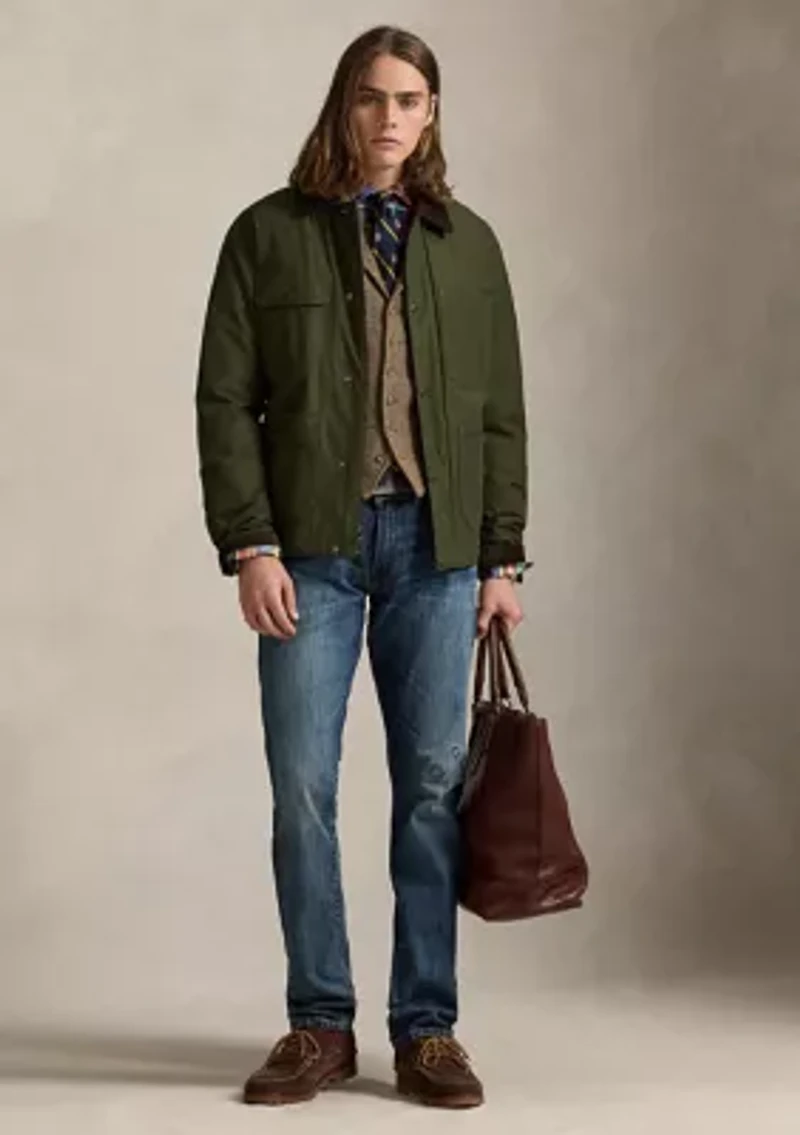 Varick Slim Straight Distressed Jeans