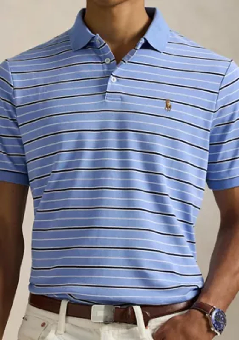 Classic Fit Striped Soft Cotton Polo