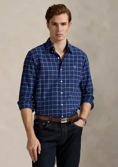 Classic Fit Windowpane Oxford Shirt