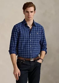 Classic Fit Windowpane Oxford Shirt