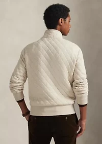 Quilted Double-Knit Jersey Pullover