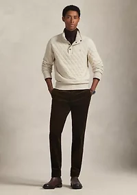 Quilted Double-Knit Jersey Pullover