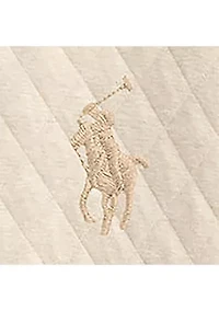 Quilted Double-Knit Jersey Pullover