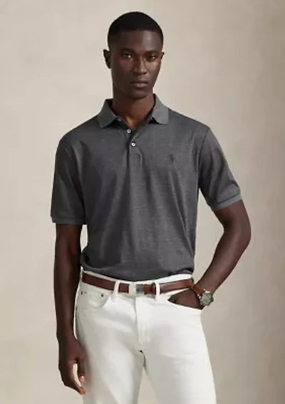 Classic Fit Glen Plaid Soft Cotton Polo Shirt