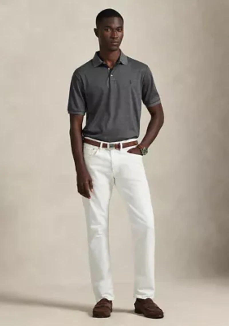 Classic Fit Glen Plaid Soft Cotton Polo Shirt