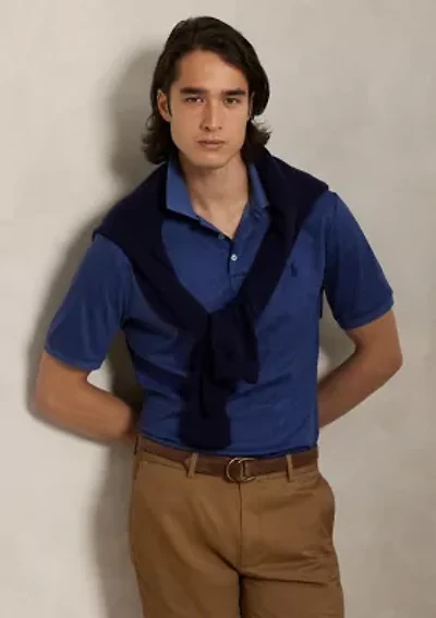 Classic Fit Glen Plaid Soft Cotton Polo Shirt