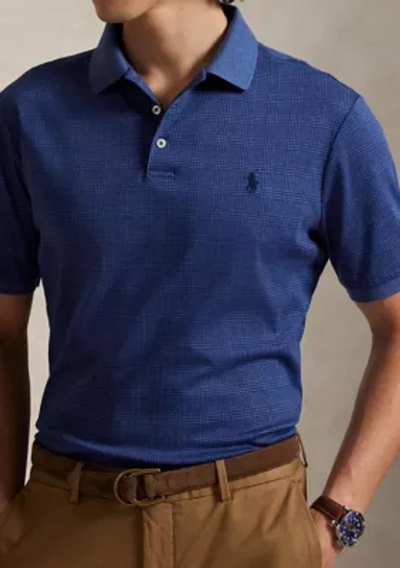 Classic Fit Glen Plaid Soft Cotton Polo Shirt