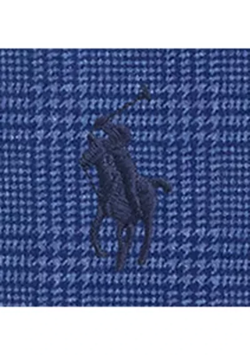 Classic Fit Glen Plaid Soft Cotton Polo Shirt