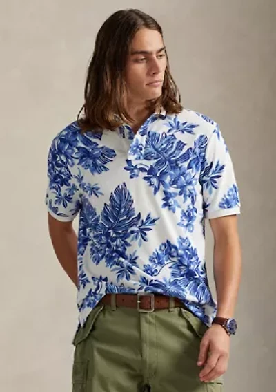 Men's Classic Fit Tropical Mesh Polo Shirt