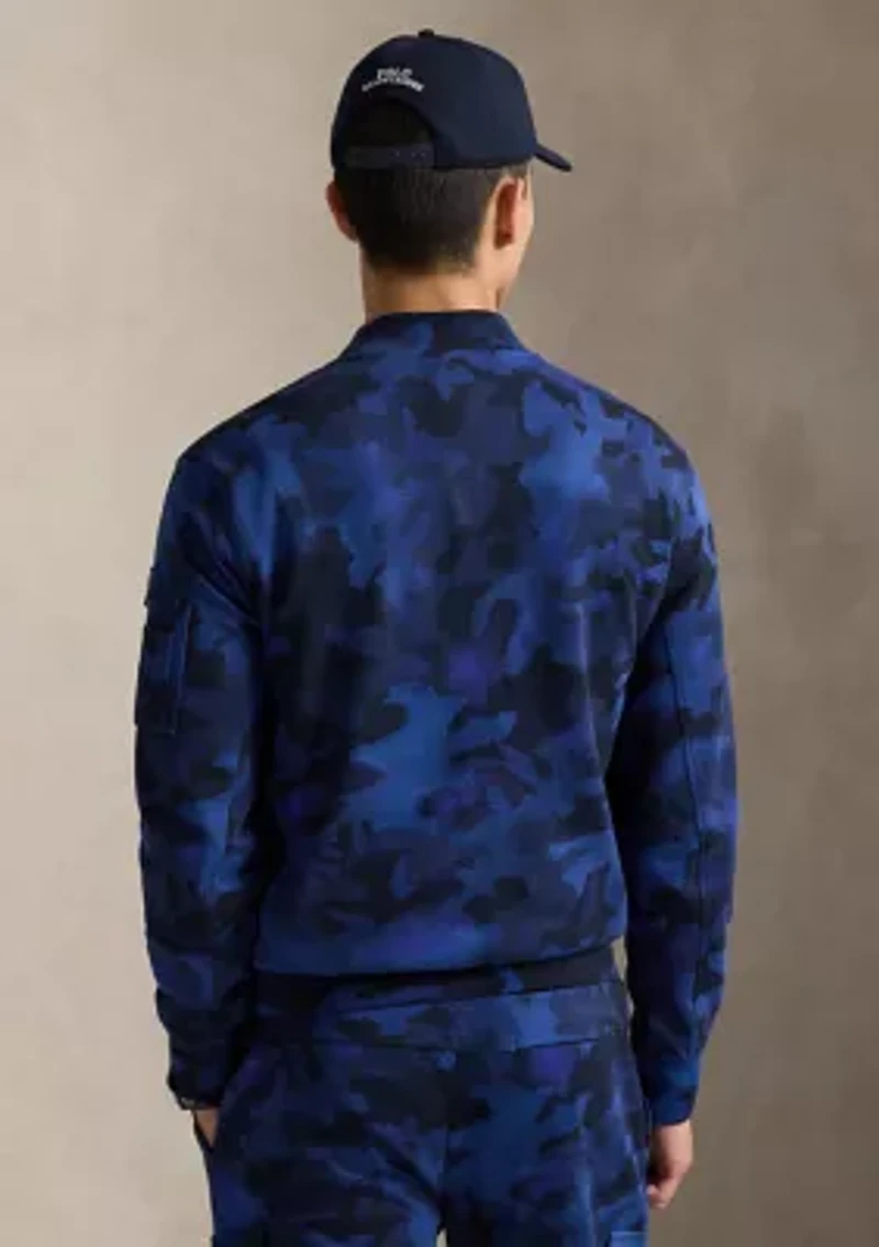 Camo Double-Knit Bomber Jacket