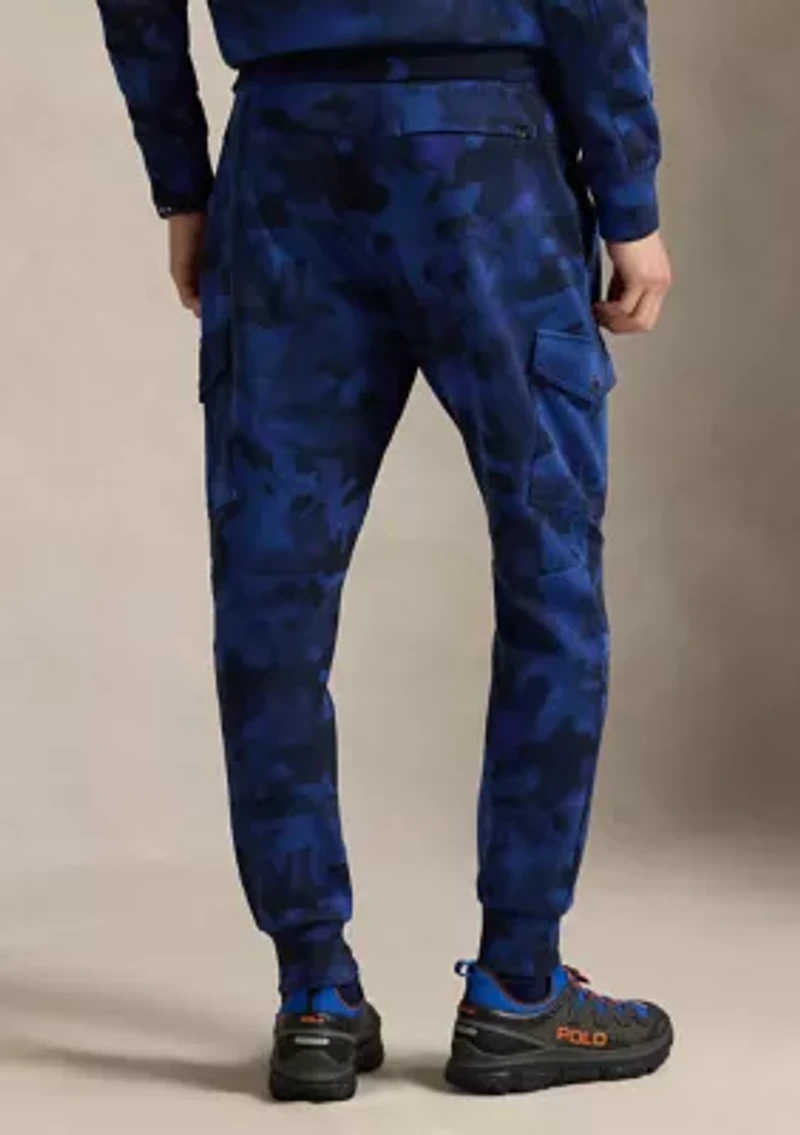 Camo Double-Knit Cargo Jogger Pants
