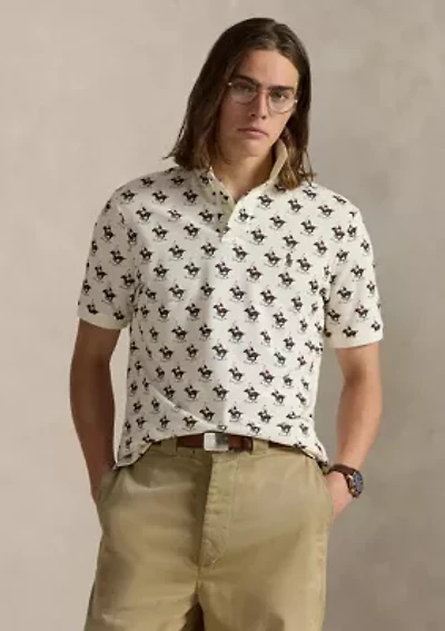 Classic Fit Equestrian Mesh Polo Shirt