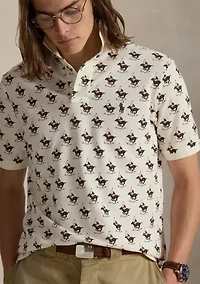 Classic Fit Equestrian Mesh Polo Shirt