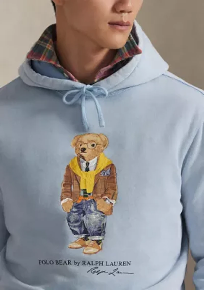 Polo Bear Garment-Dyed Fleece Hoodie