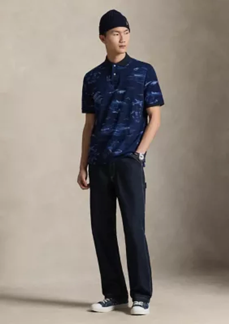 Classic Fit Polo Bear Mesh Shirt