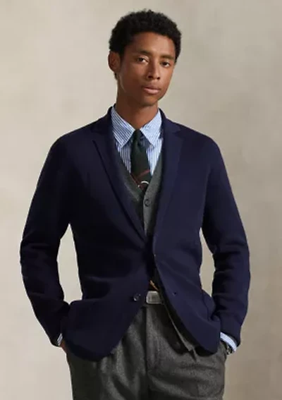 Washable Wool Blazer Cardigan