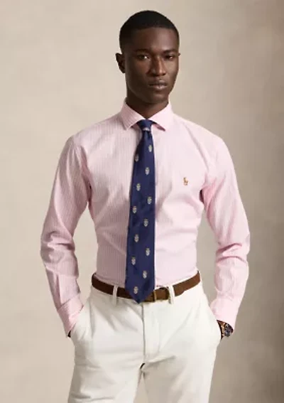 Men's Classic Fit Striped Stretch Oxford Shirt