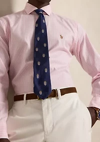 Men's Classic Fit Striped Stretch Oxford Shirt