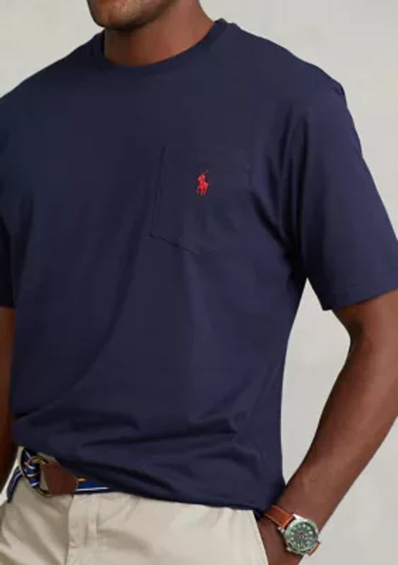 Big & Tall Classic-Fit Pocket Crewneck T-Shirt