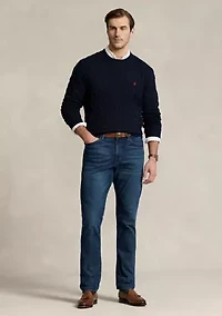 Big & Tall Cable-Knit Cotton Sweater