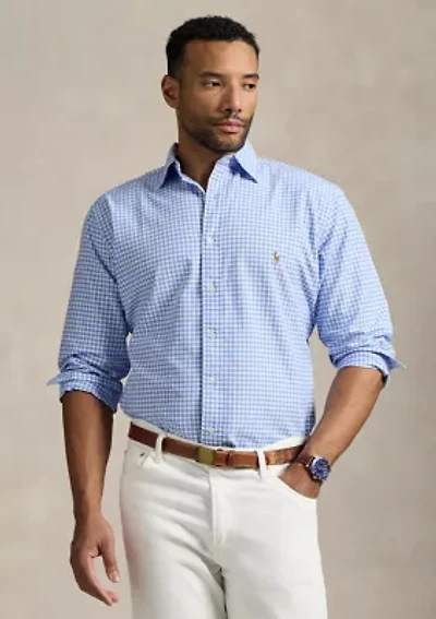 Big & Tall Gingham Oxford Shirt