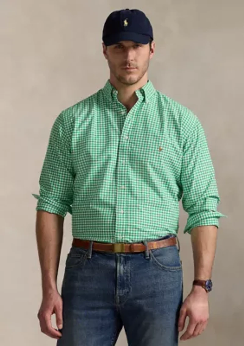 Big & Tall Gingham Oxford Shirt