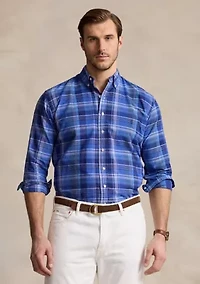 Big & Tall Plaid Oxford Shirt