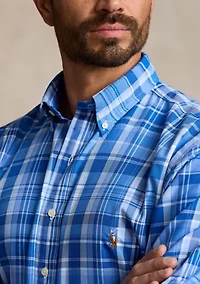 Big & Tall Plaid Performance Shirt