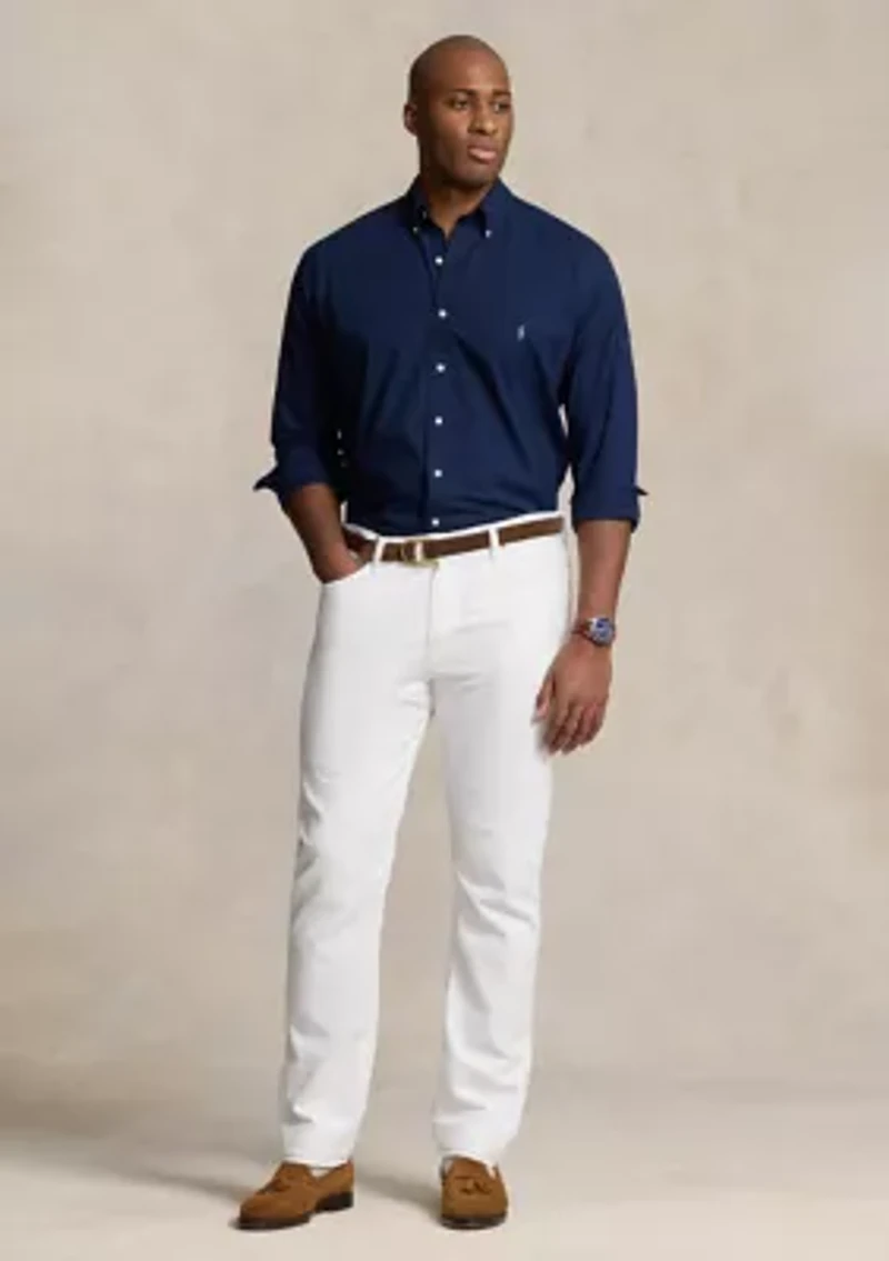 Big & Tall Varick Slim Straight Garment-Dyed Jeans