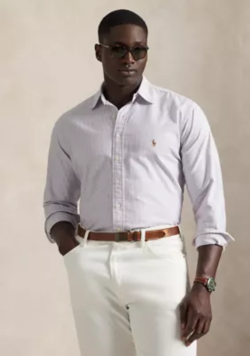 Big & Tall Striped Oxford Shirt