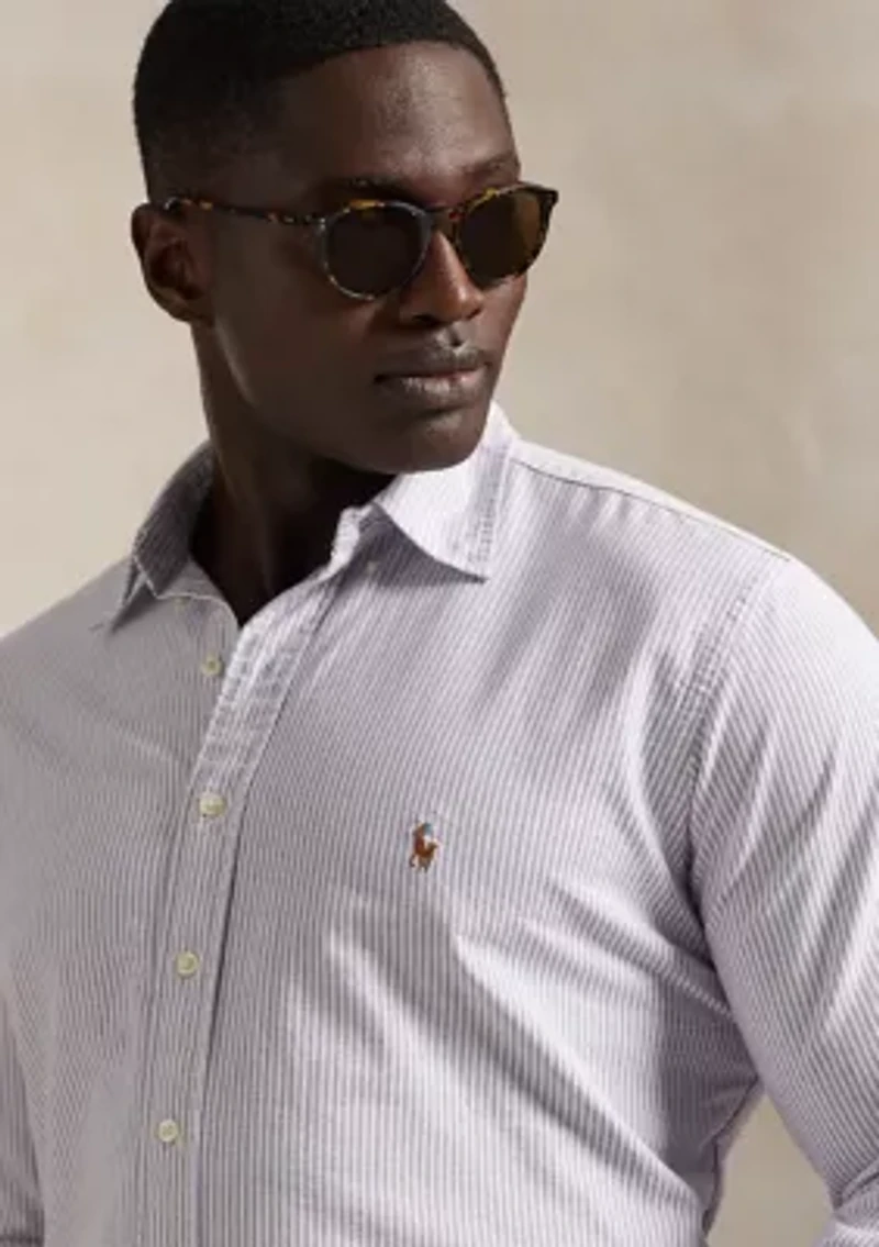 Big & Tall Striped Oxford Shirt