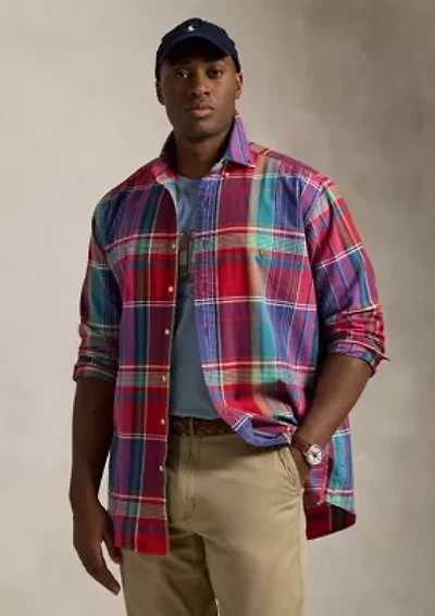 Big & Tall Striped Oxford Shirt