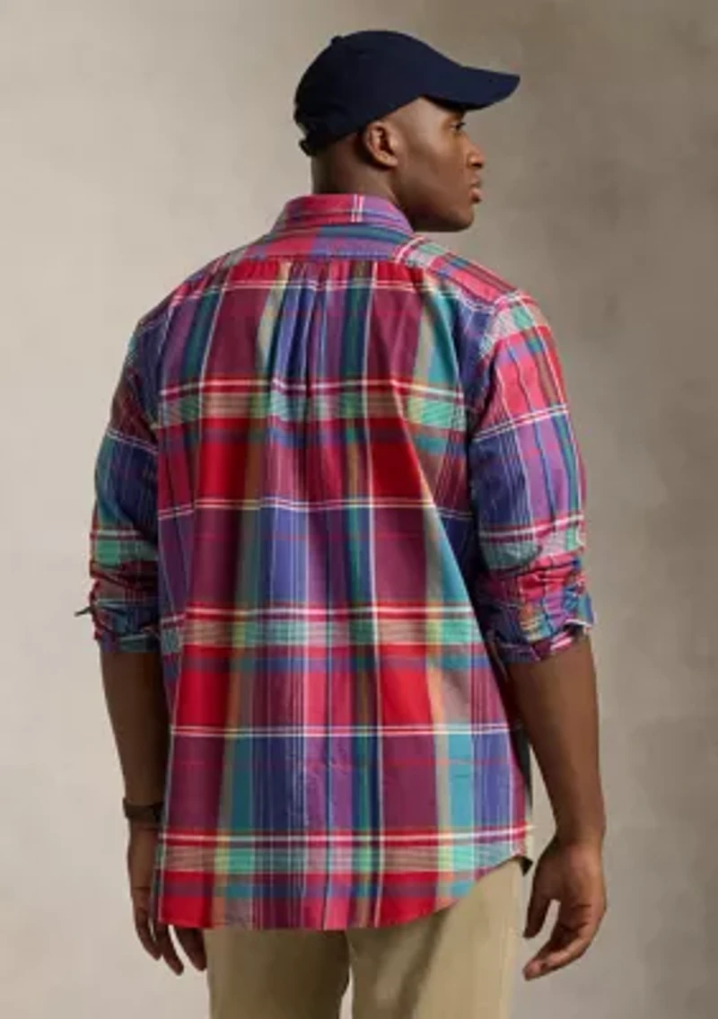 Big & Tall Striped Oxford Shirt