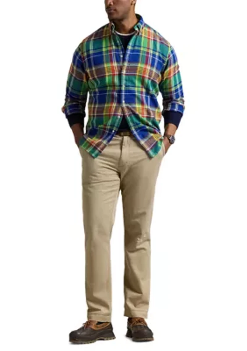 Big & Tall Plaid Brushed Flannel Shirt