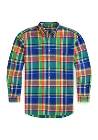Big & Tall Plaid Brushed Flannel Shirt