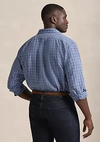 Big & Tall Plaid Brushed Oxford Shirt