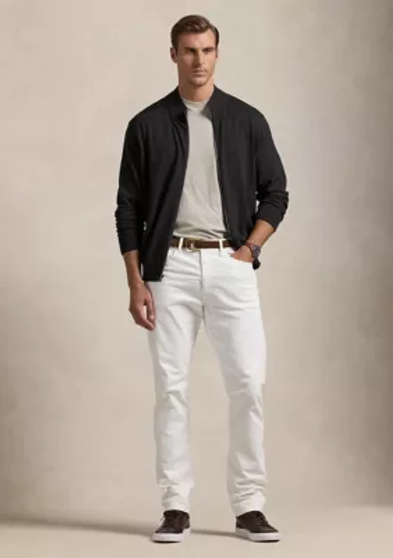 Big & Tall Hybrid Full-Zip Mock Neck Sweater
