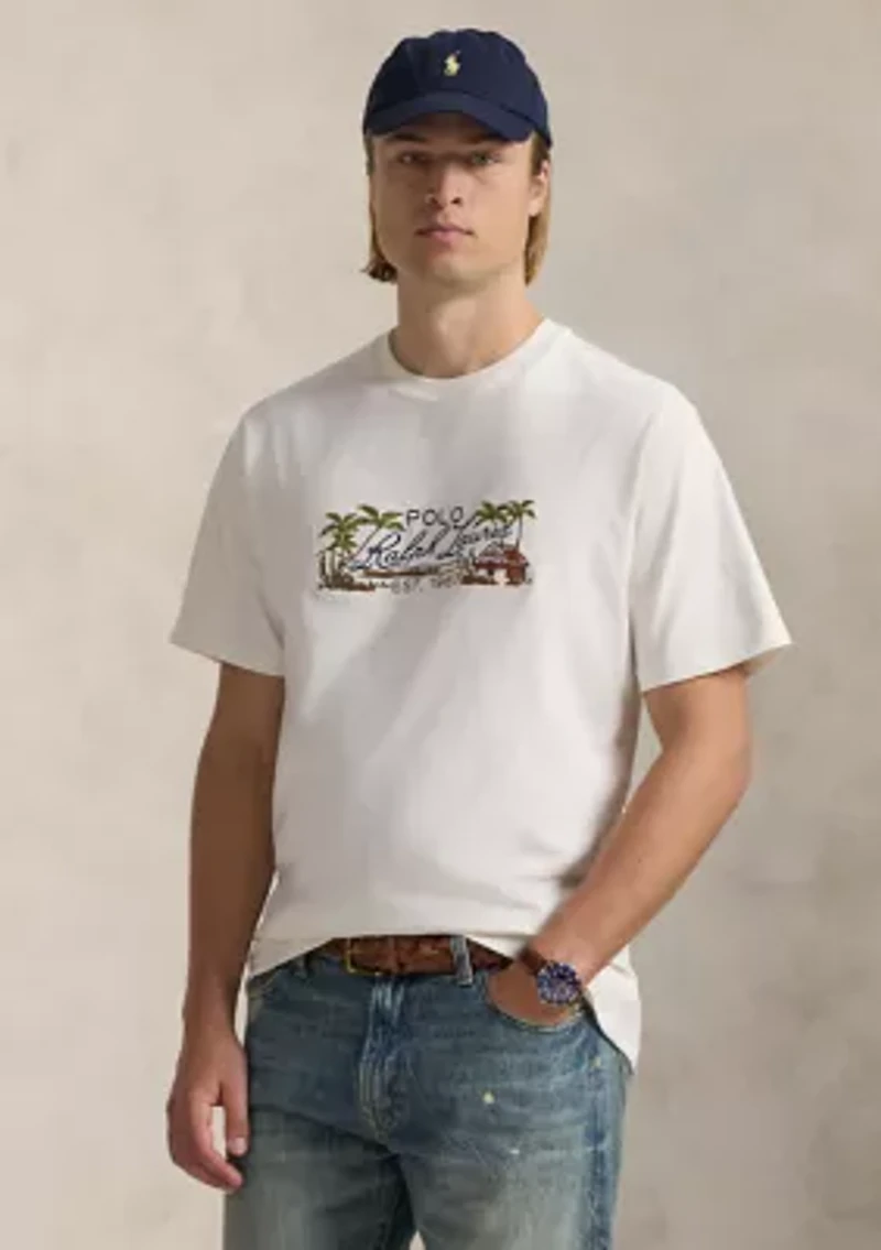 Big & Tall Embroidered Jersey T-Shirt