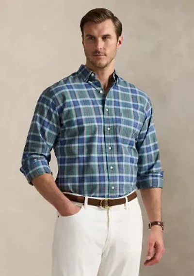 Big & Tall Plaid Oxford Shirt