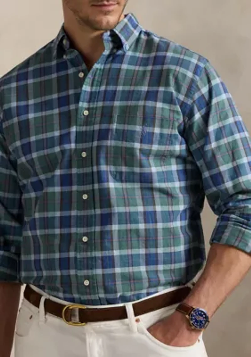 Big & Tall Plaid Oxford Shirt