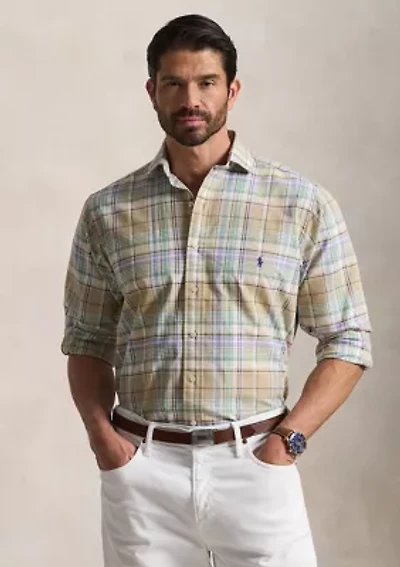 Big & Tall Plaid Oxford Shirt