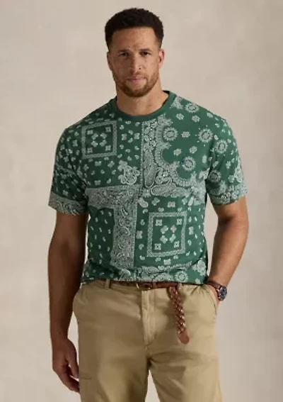 Big & Tall Bandanna-Print Jersey T-Shirt