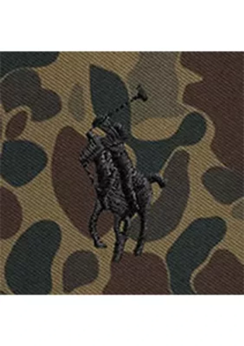 Big & Tall Pony Camo-Print Mesh Polo Shirt