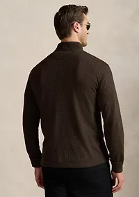 Big & Tall Houndstooth Luxury Jersey Pullover