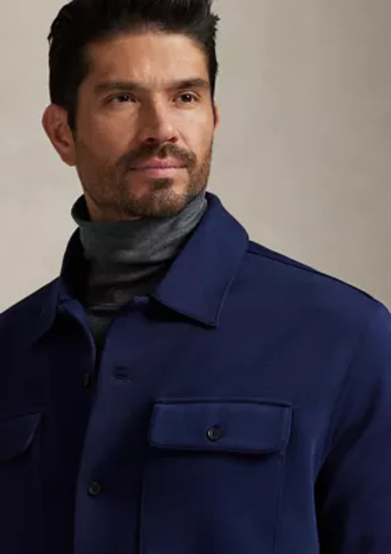 Big & Tall Double-Knit Camp Shirt