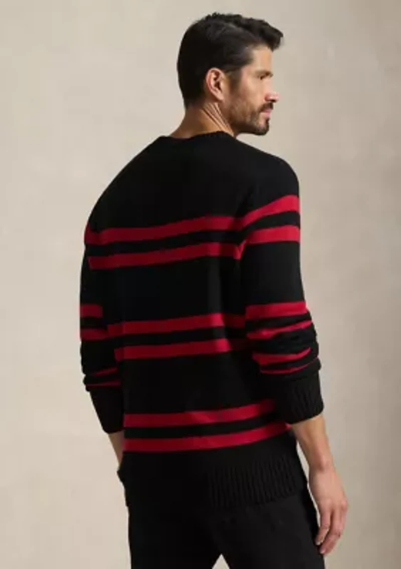 Big & Tall Striped Wool Sweater