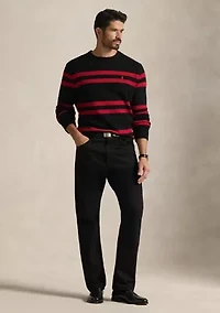 Big & Tall Striped Wool Sweater