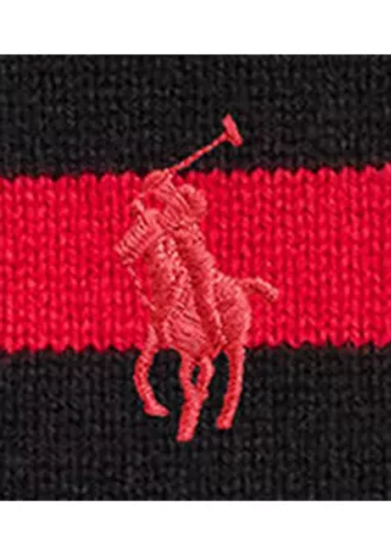 Big & Tall Striped Wool Sweater